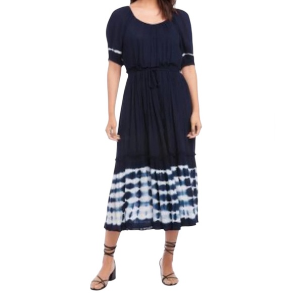 Karen Kane Dresses & Skirts - Karen Kane Puff Sleeve Tie Dye Midi Dress